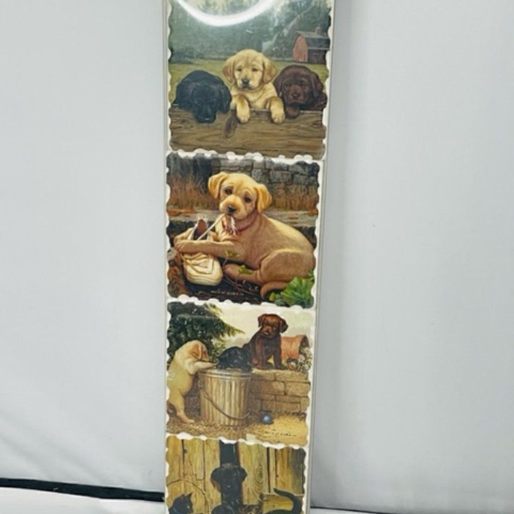 Absorbent Stone Coasters-4 Labrador puppy dogs-Highland Graphics New in package.